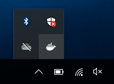 Docker in menu icon
