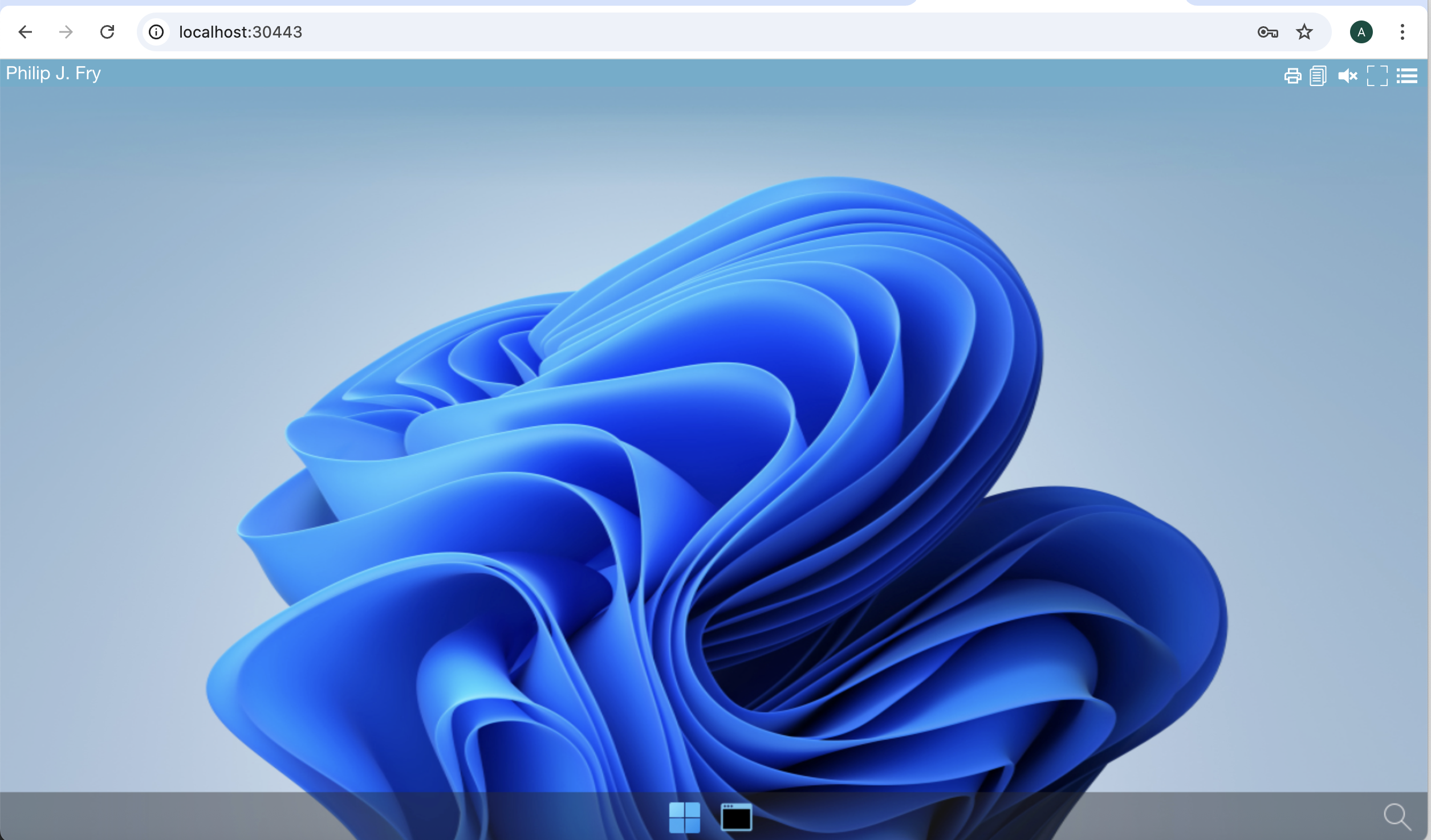 abcdesktop main screen ready