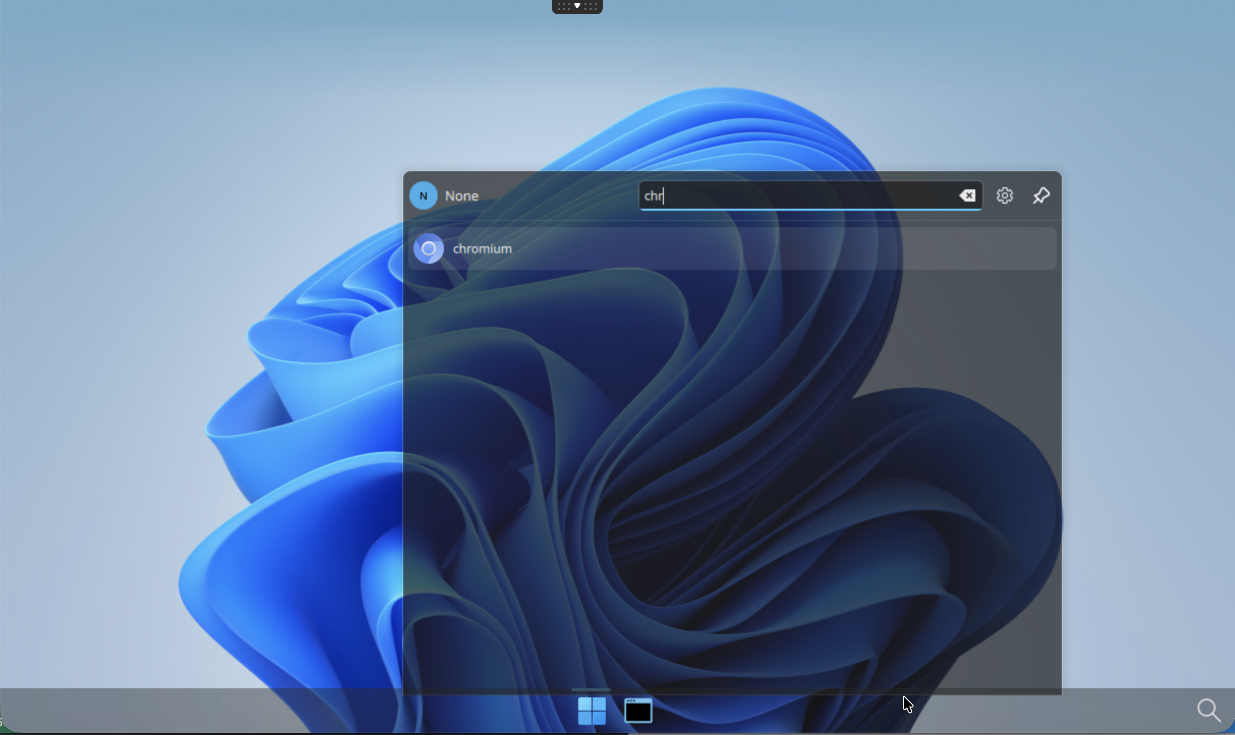 Look for the new application chromium