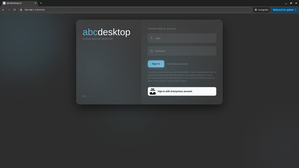 minikube home page