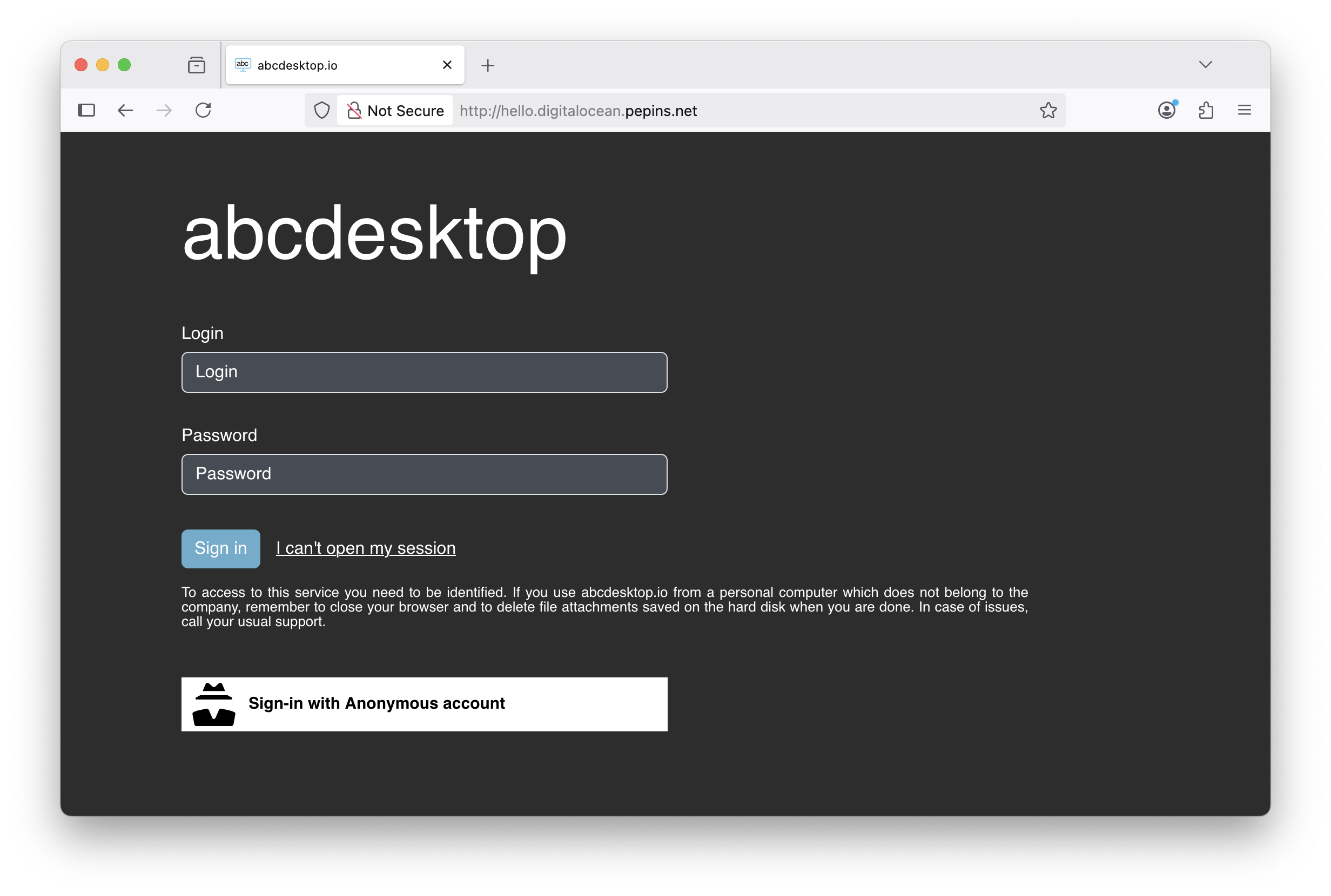 reach your website from your new name