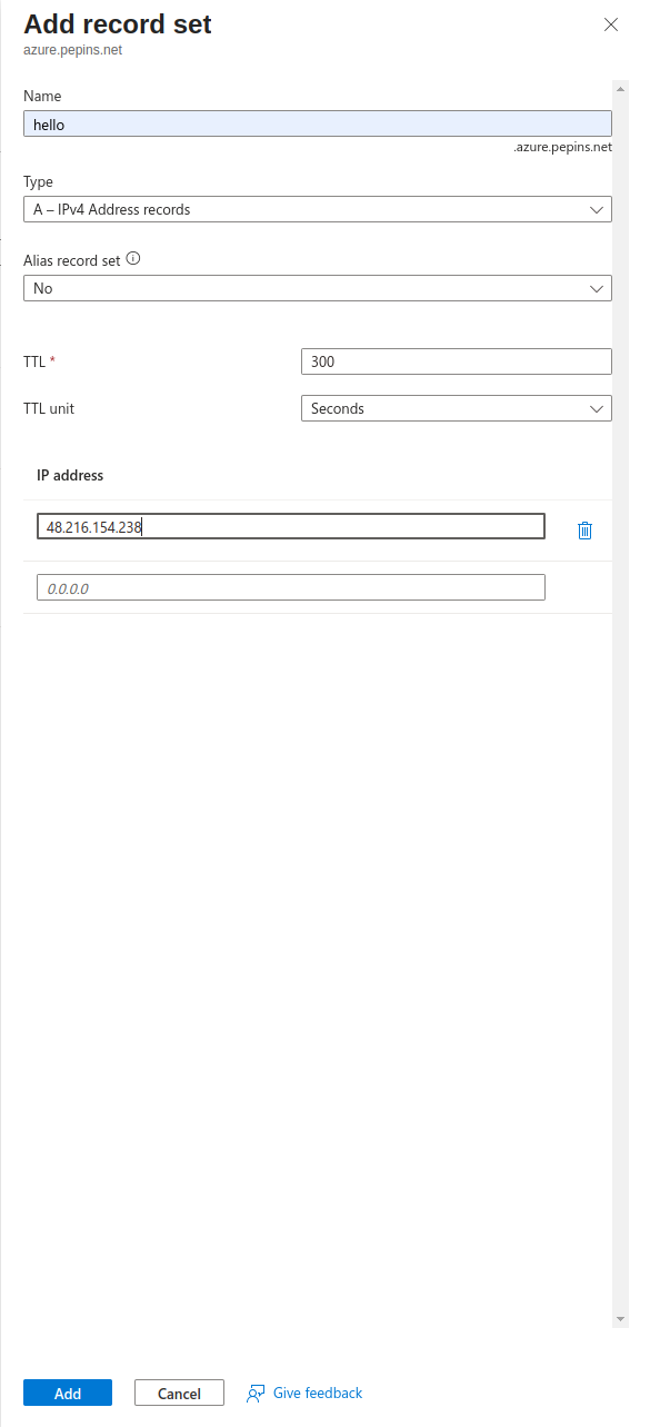 azure console domain overview