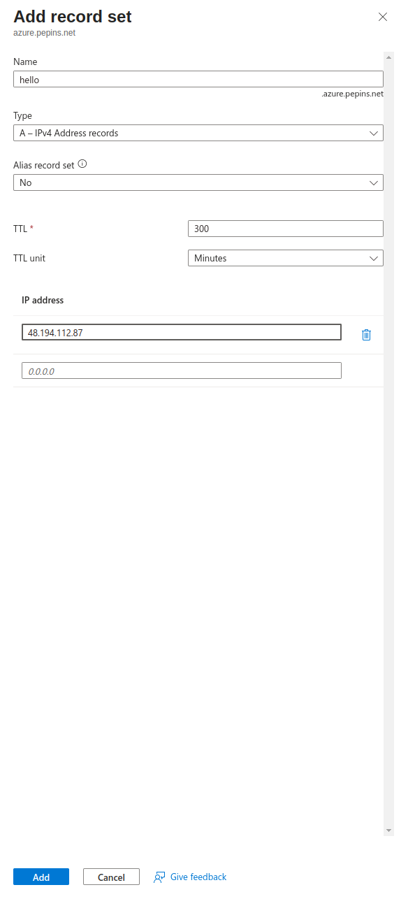 azure console domain overview