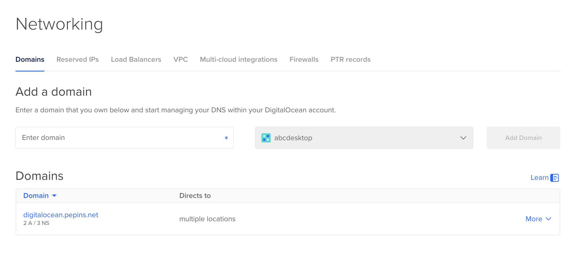 digitalocean networking