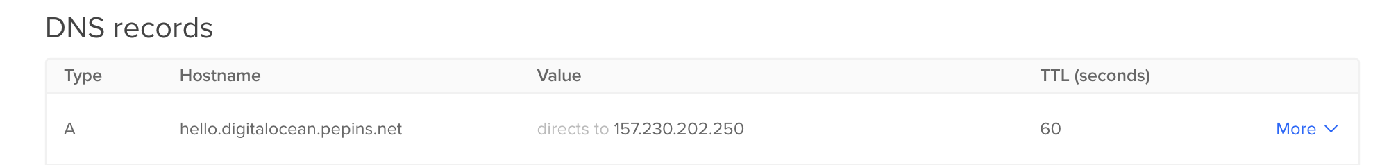 digital ocean console domain overview