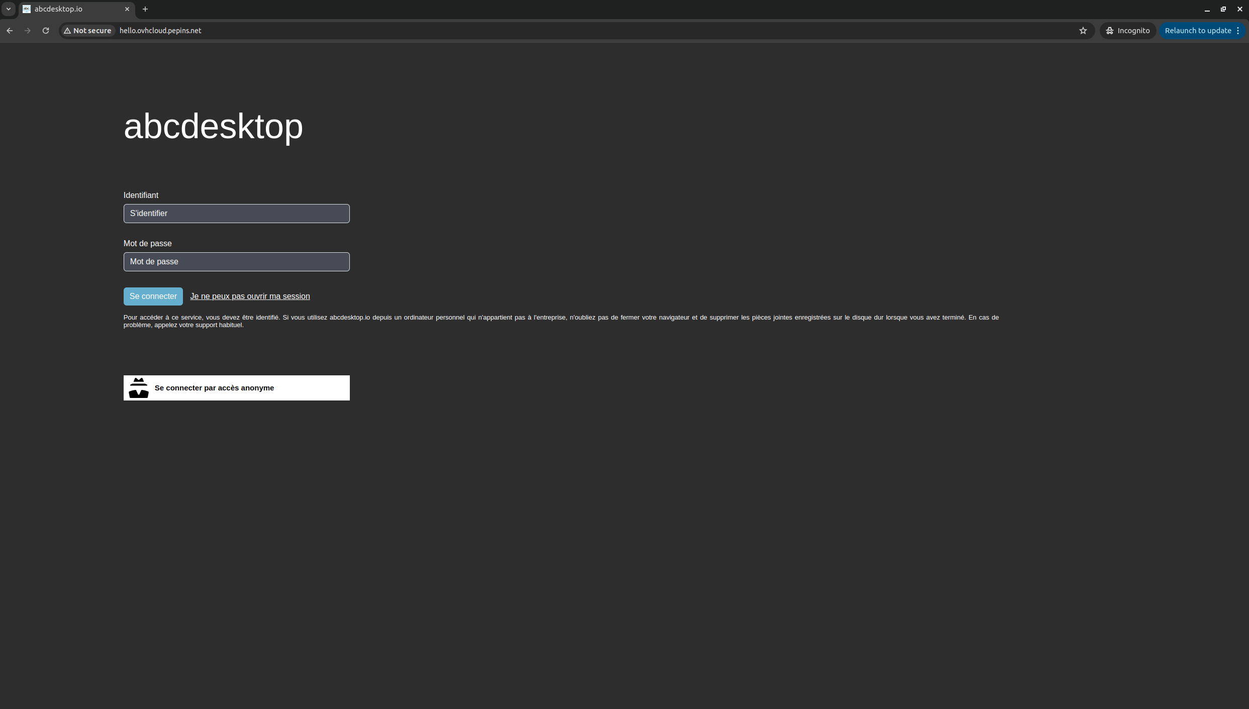 reach your website from your new name