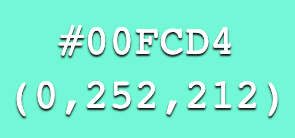 color 00fcd4