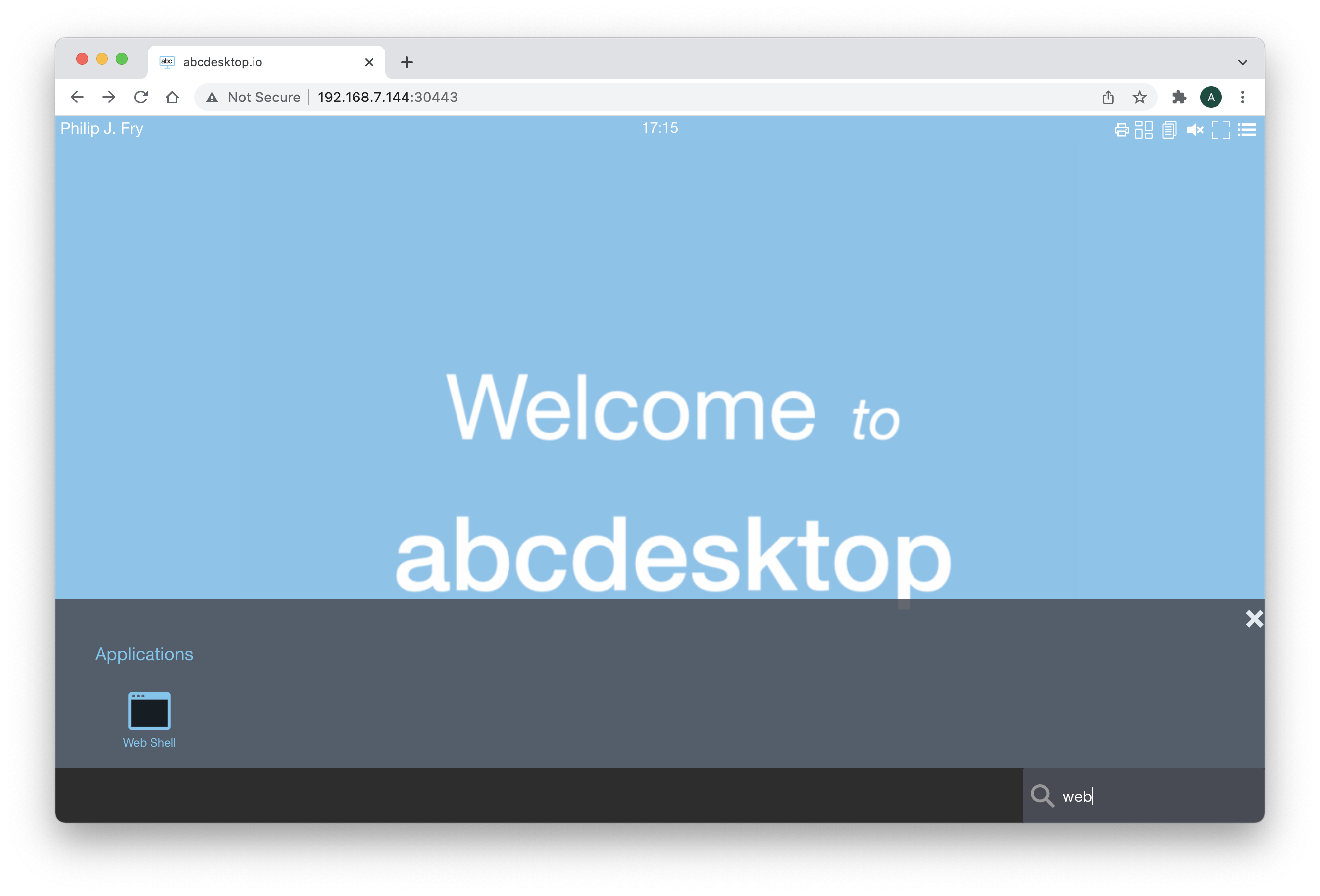 abcdesktop login bastion