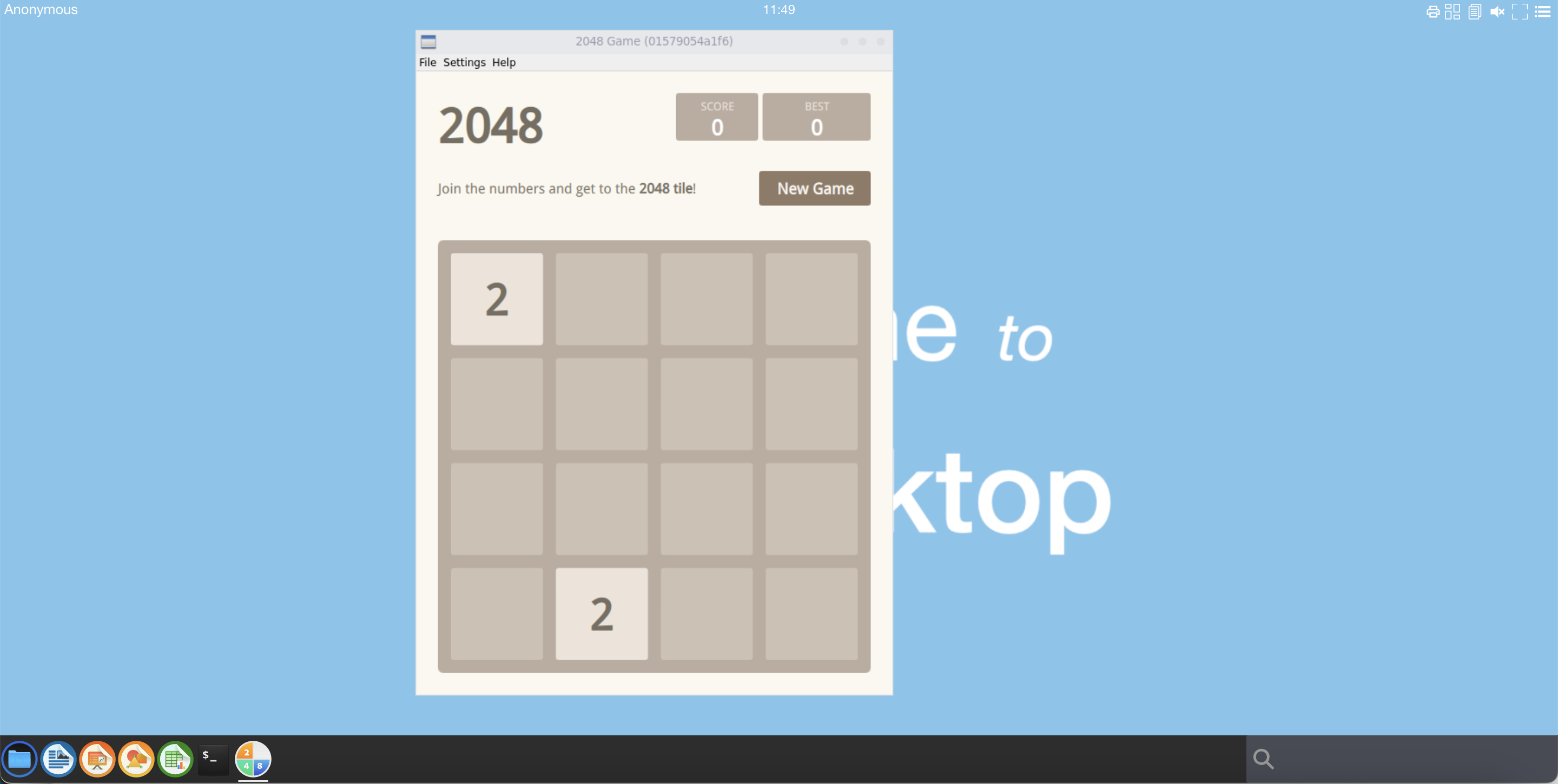 start 2048 application