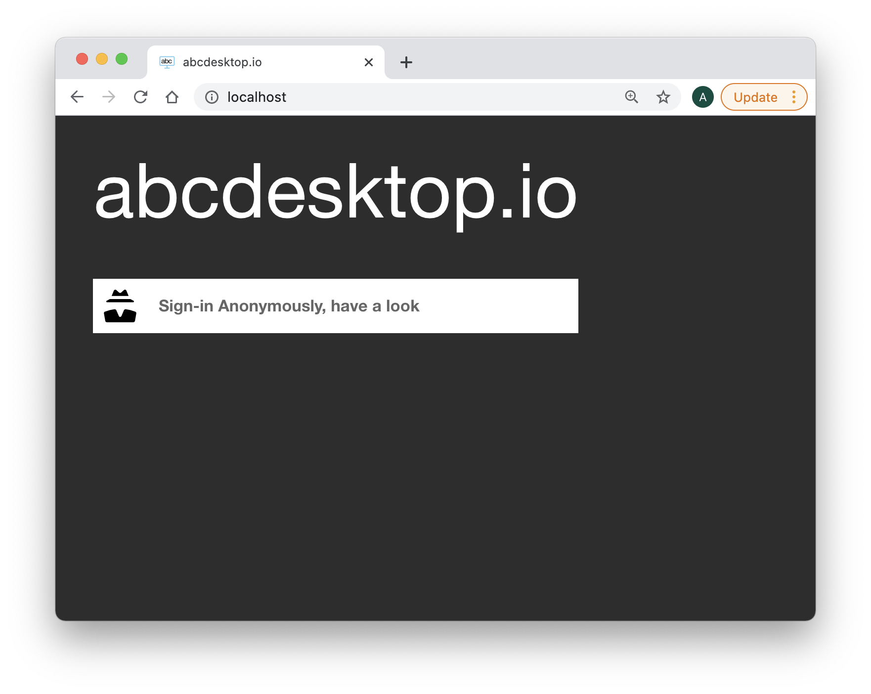 abcdesktop.io Anonymous login